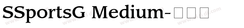 SSportsG Medium字体转换